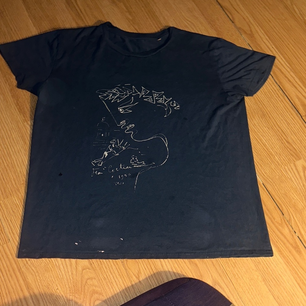 Jean Cocteau drawing shirt from Peggy Guggenheim museum collection
